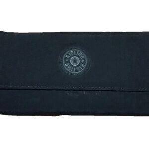 Kipling Wallet Black Tonal Credit Card Cash Slots